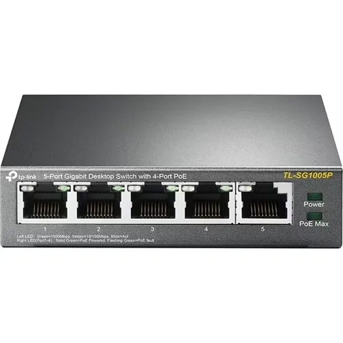[00001599] 5PORT DESKTOP SWITCH WITH 4PORT POE